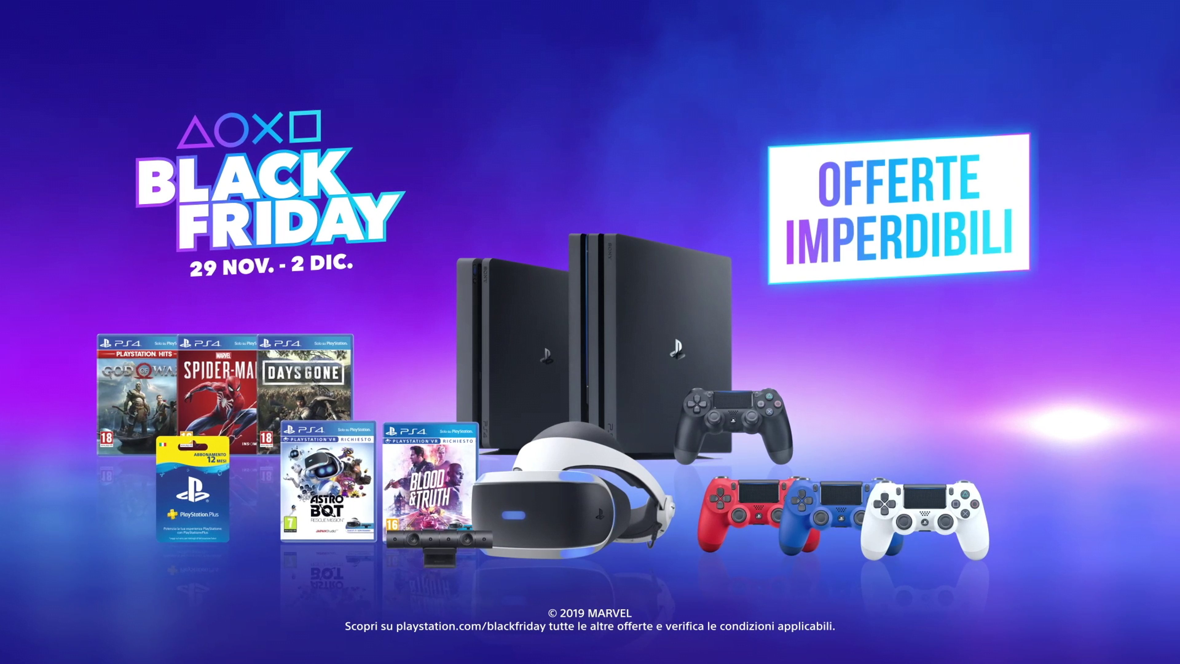 Tante promozioni targate PlayStation, in occasione del Black Friday e del Cyber Monday