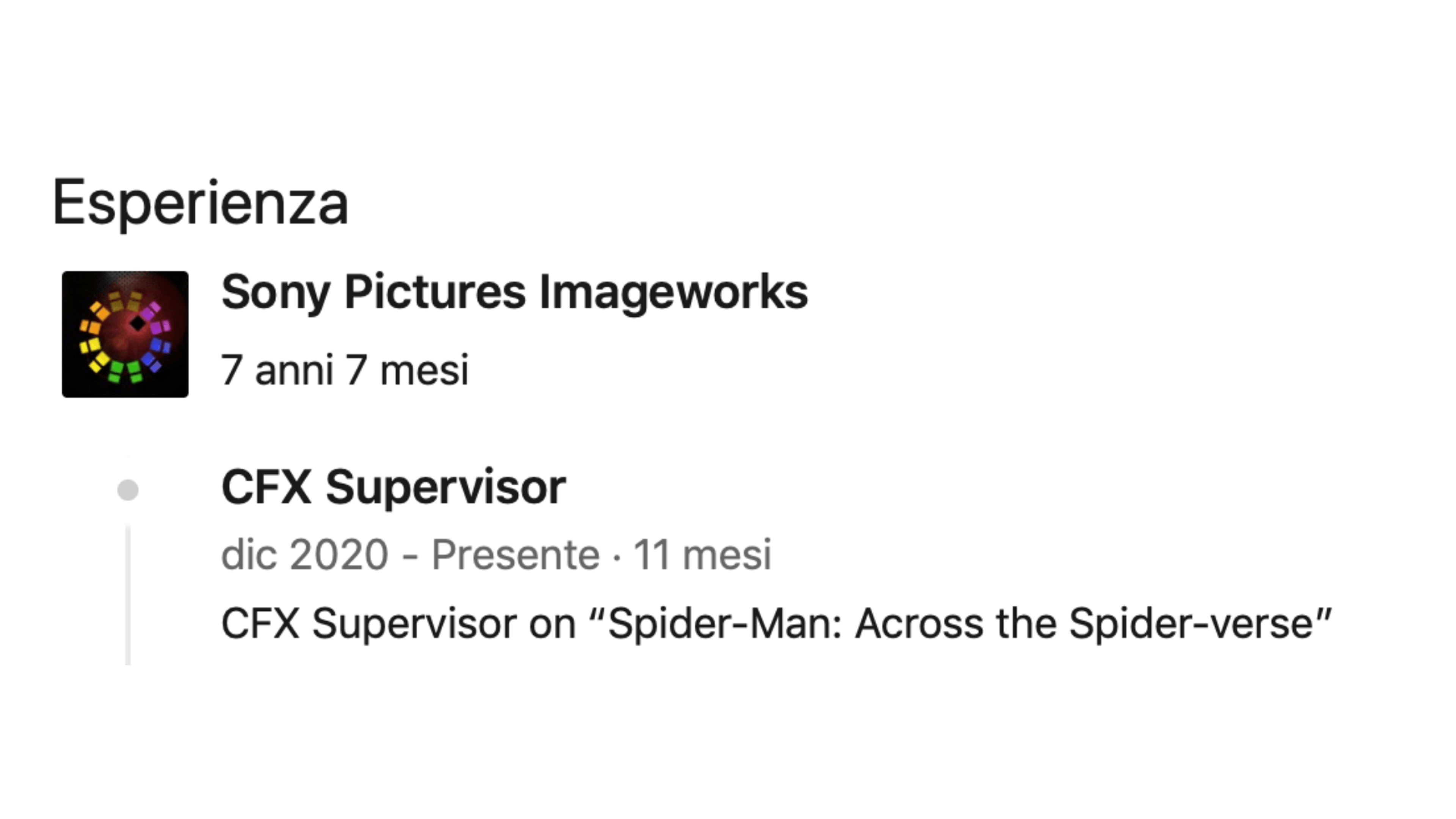 L'aggiornamento LinkedIn &quot;incriminato&quot; di Spider-Man Across the Spider-Verse
