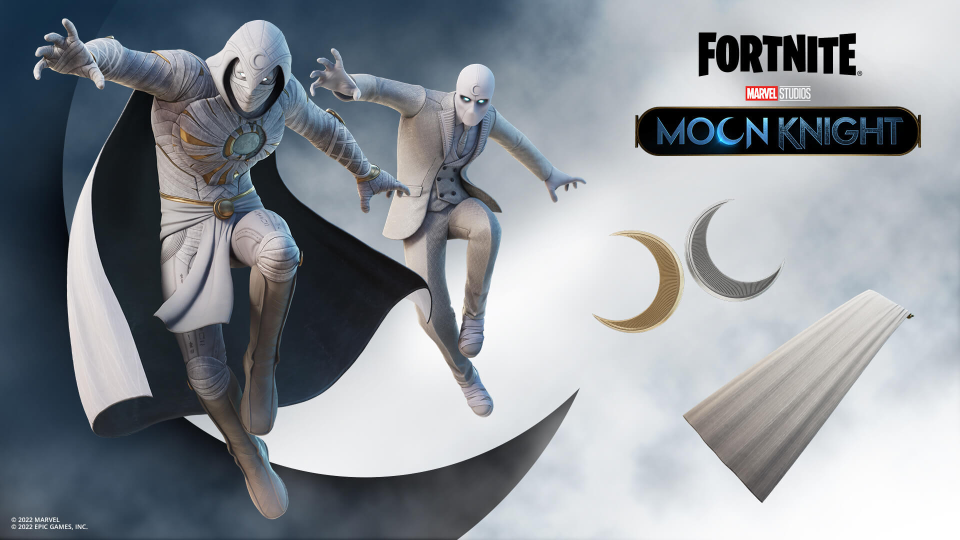 Fortnite moon knight skin and pickaxe