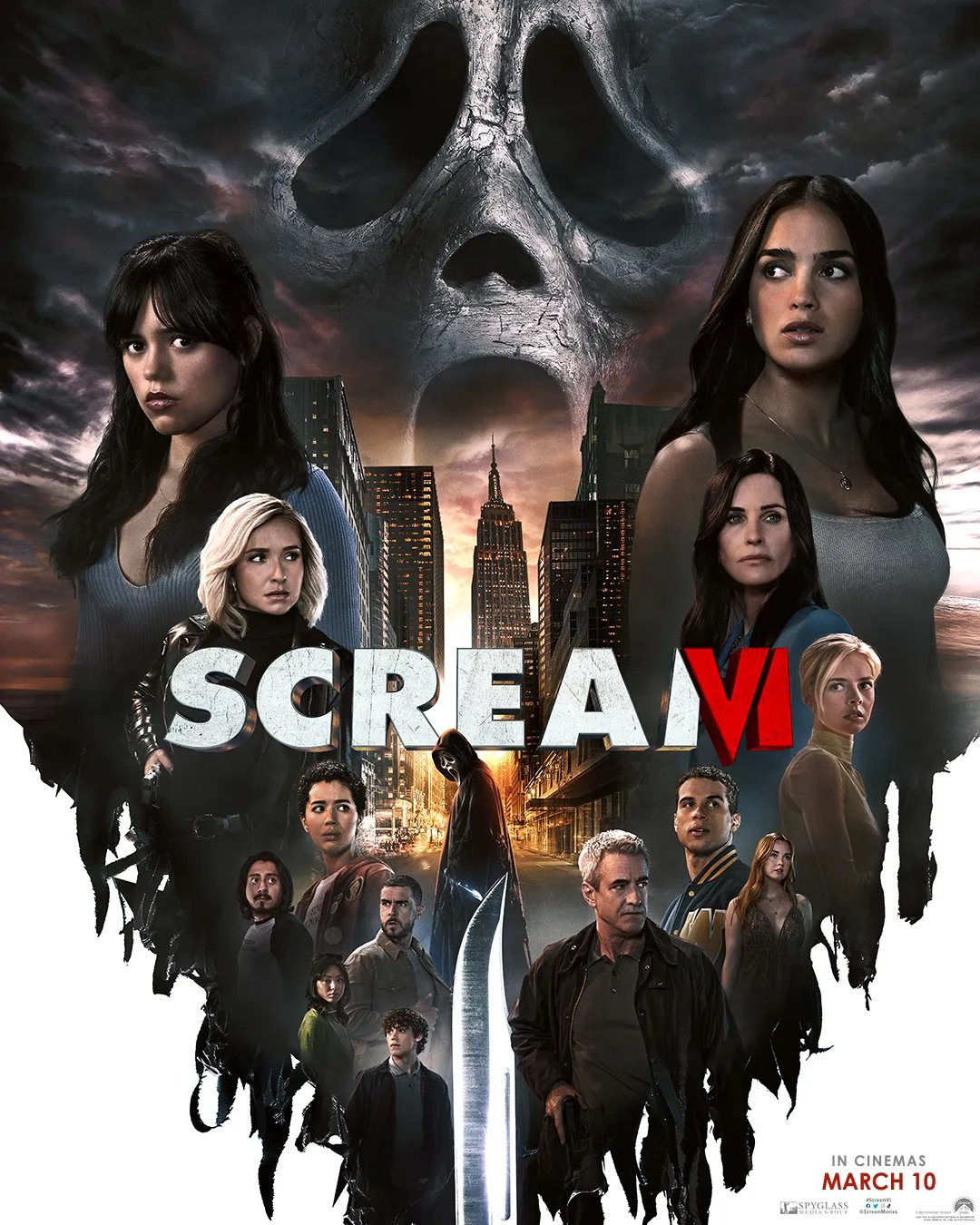 Online il nuovo trailer ed il nuovo poster di scream 6, in uscita questo marzo 2023. 1